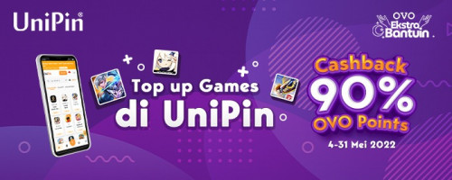 PROMO MEI – Cashback 90% Pakai OVO di UniPin!